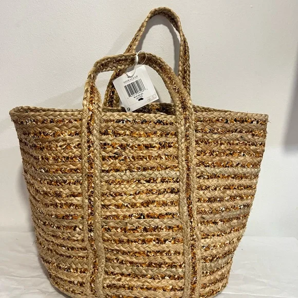 Shiraleah Tan Woven Tote Bag - Picture 14 of 14